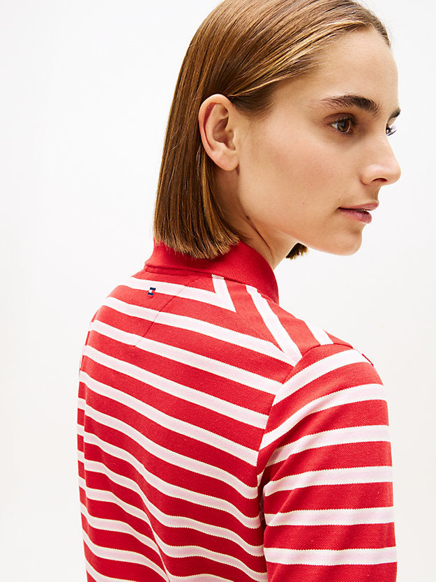 Regular Fit Pique Zip Polo Shirt