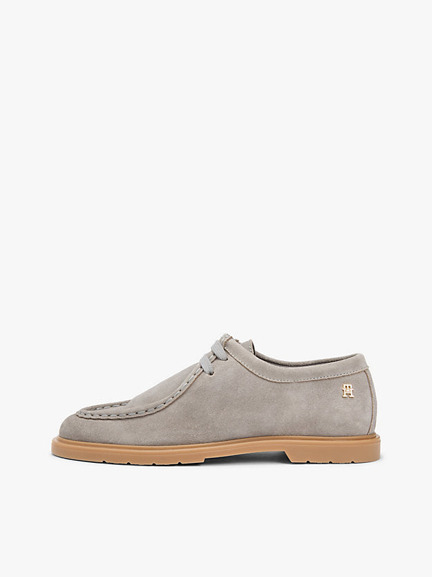 Monogram Suede Moc Toe Loafers