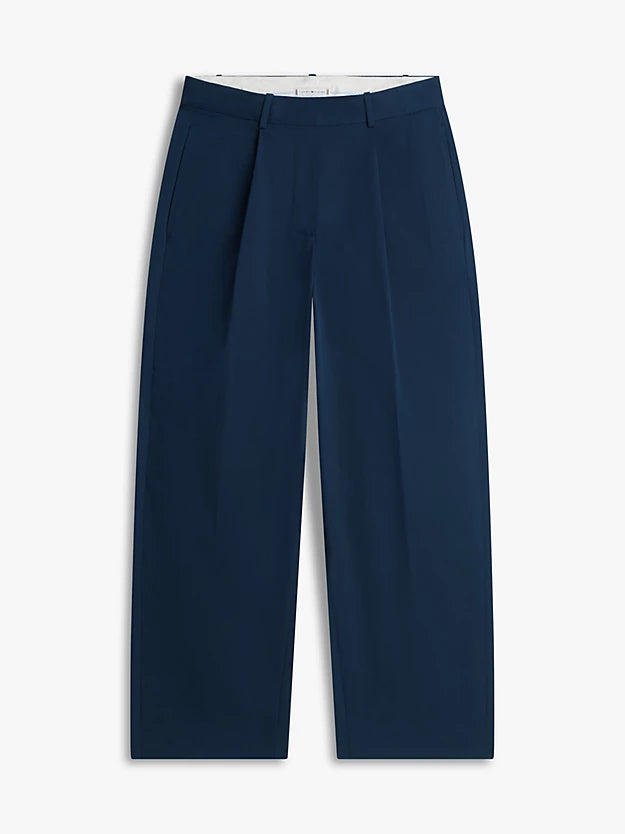 Barrel Leg Mid Rise Chinos