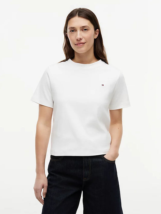 Boxy Interlock Knit T-Shirt
