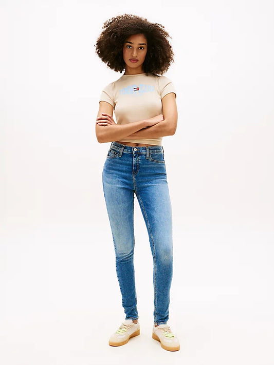 Nora Faded Mid Rise Skinny Jeans