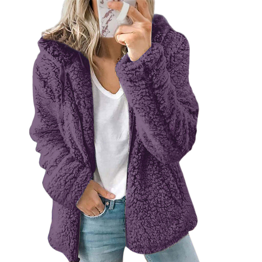 🔥LETZTER TAG 50% RABATT🔥 Damen Wollmantel mit Kapuze