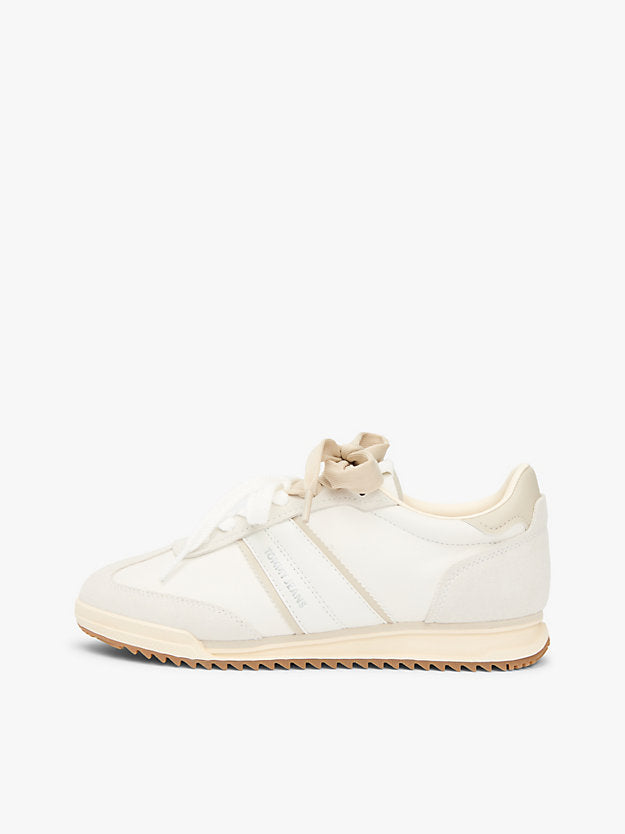 Leather Low Profile Serrated Trainers