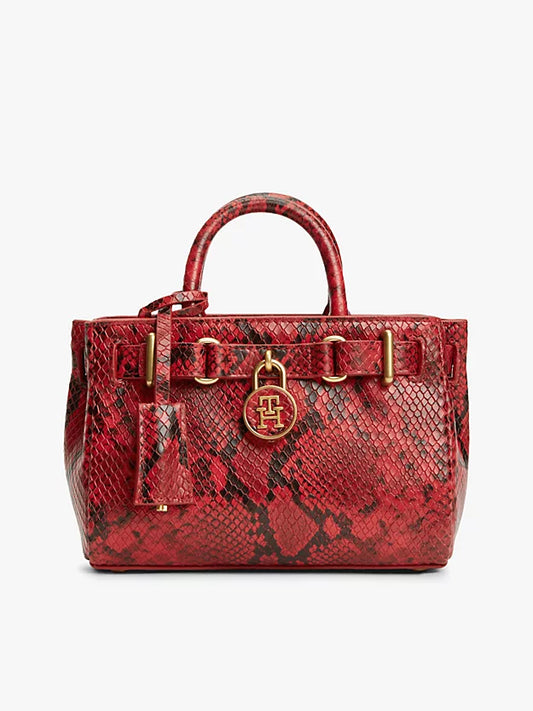 The American Icon Snake Print Leather Tote Bag