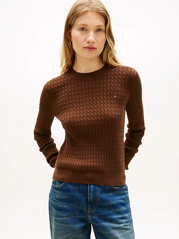 Cable Knit Crew Neck Jumper