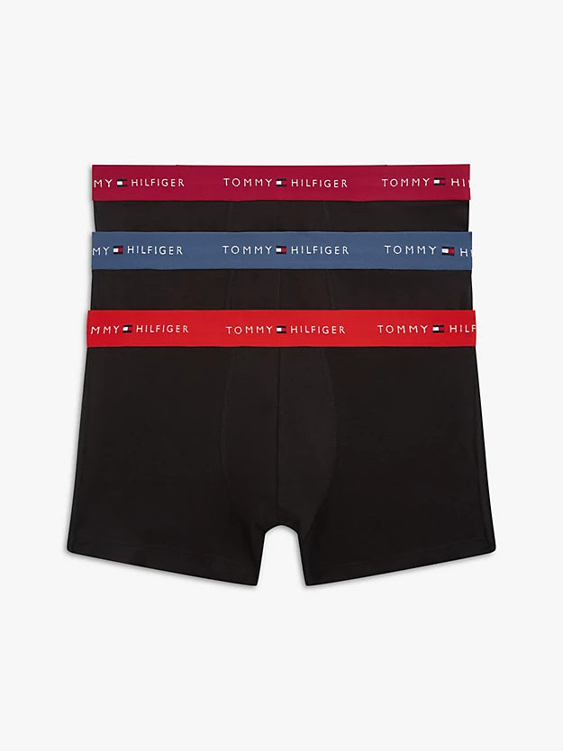 3-Pack Signature Repeat Logo Waistband Trunks