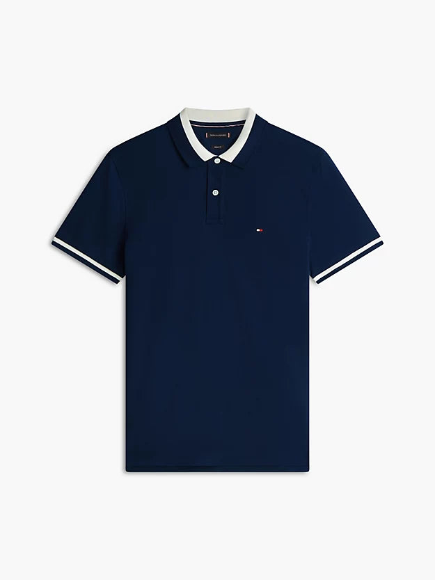 Regular Fit Colour-Blocked Collar Polo Shirt