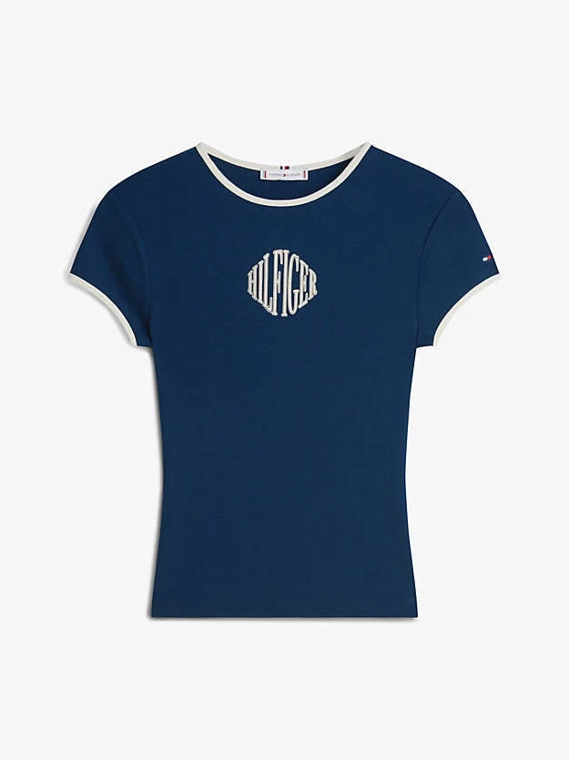 Logo Slim Ringer T-Shirt