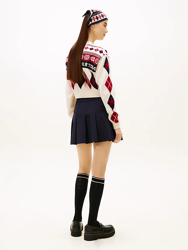 Girl A-Line Wrap Mini Skirt