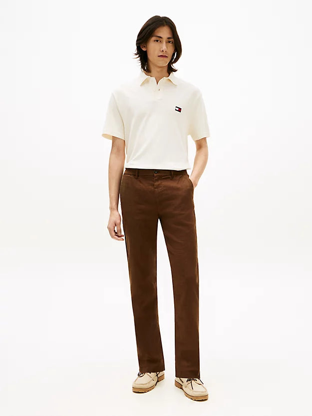 Denton Straight Leg Linen Blend Chinos