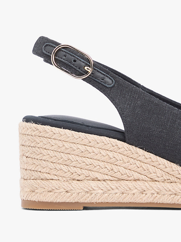 Hemp Slingback Wedge Espadrilles