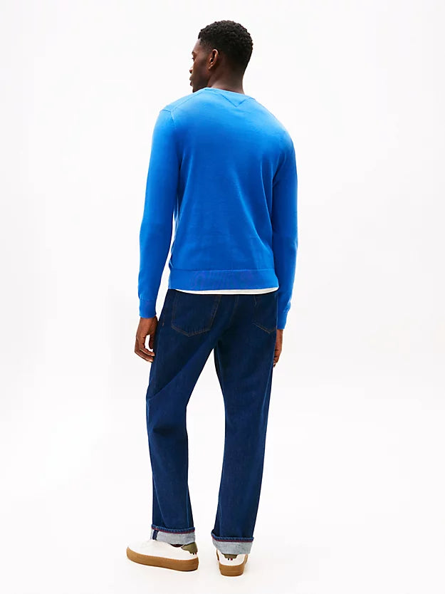 Flag Embroidery Crew Neck Jumper