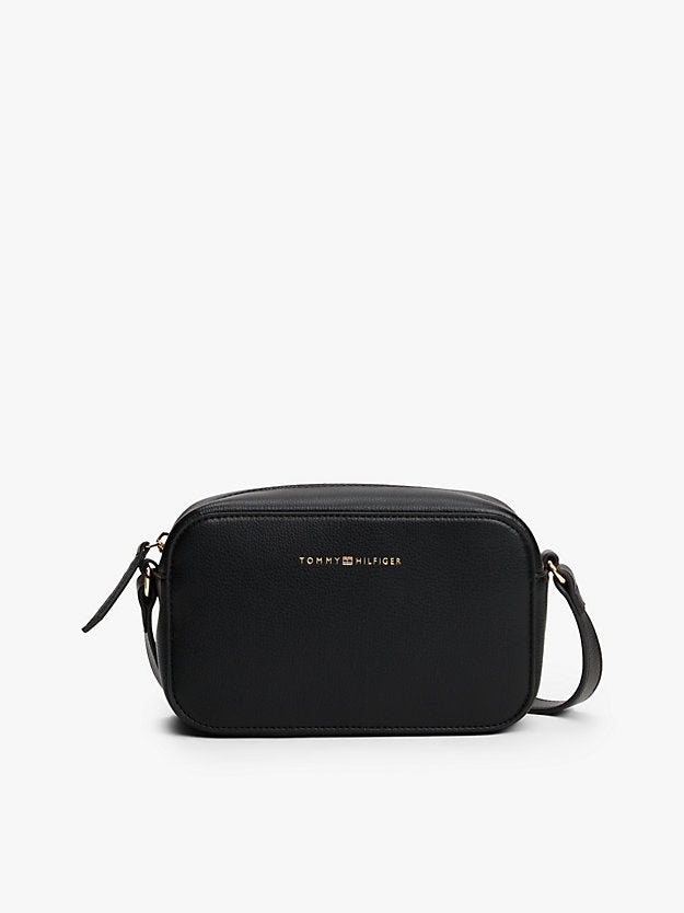 Metallic Logo Crossbody Camera Bag