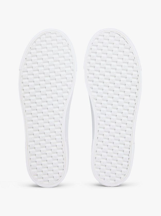 Washed Canvas Platform Trainers