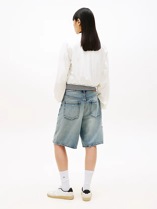 Logo Tape Water Repellent Bomber Jacket