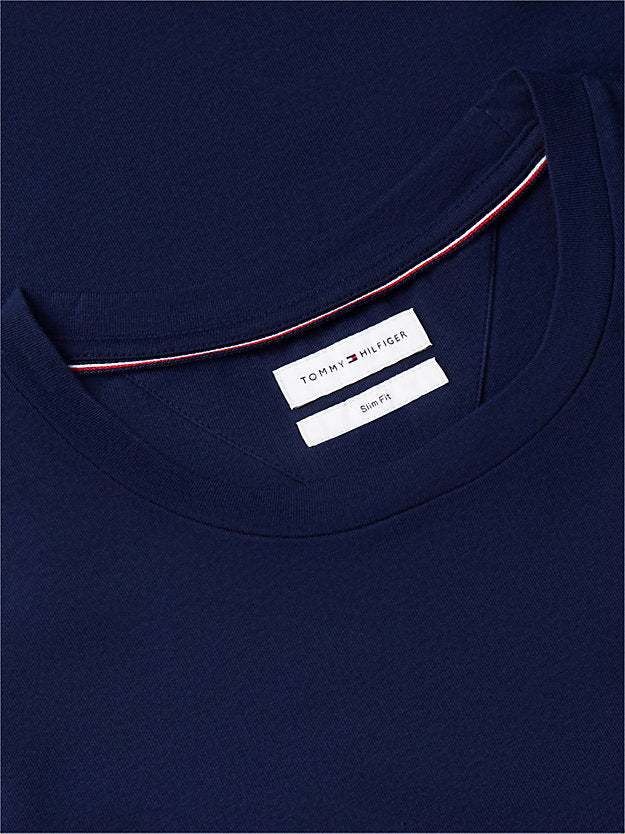 Logo Embroidery Slim Jersey T-Shirt