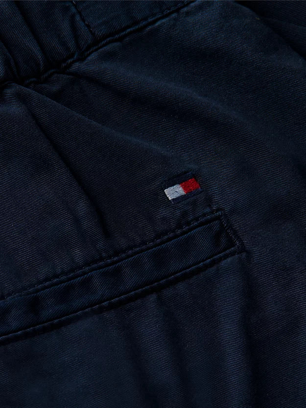Washed Flared Chino Shorts