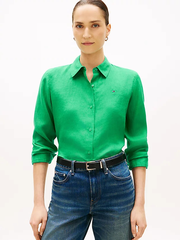Relaxed Fit Pure Linen Shirt