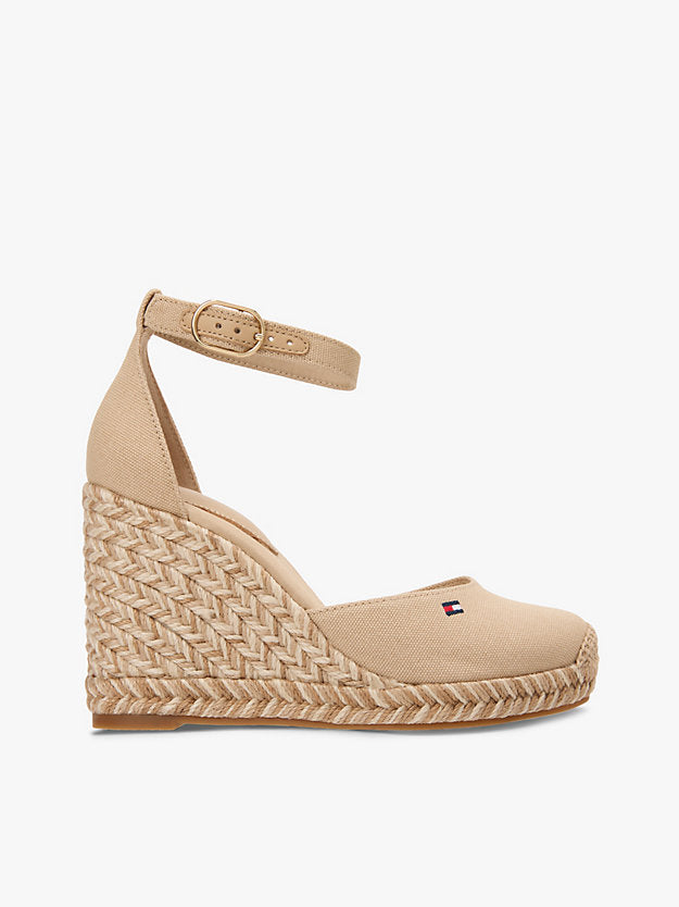 Canvas High Wedge Espadrilles