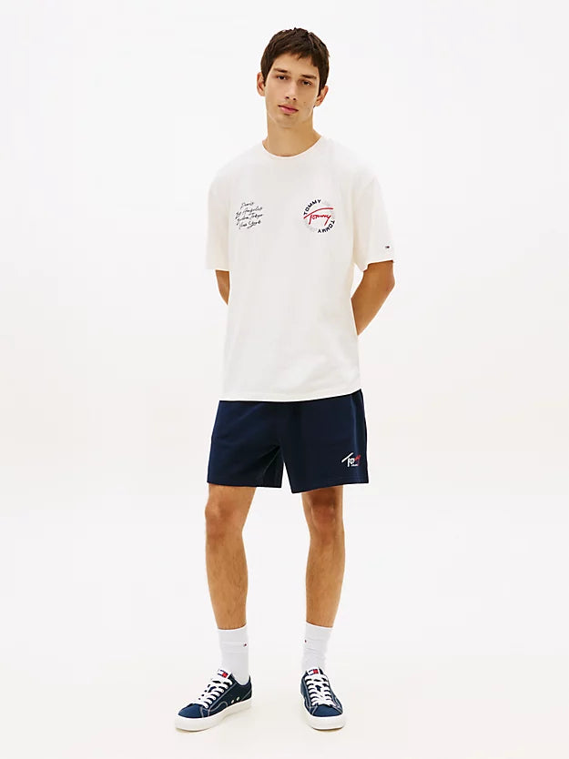 Circular Back Logo Relaxed T-Shirt
