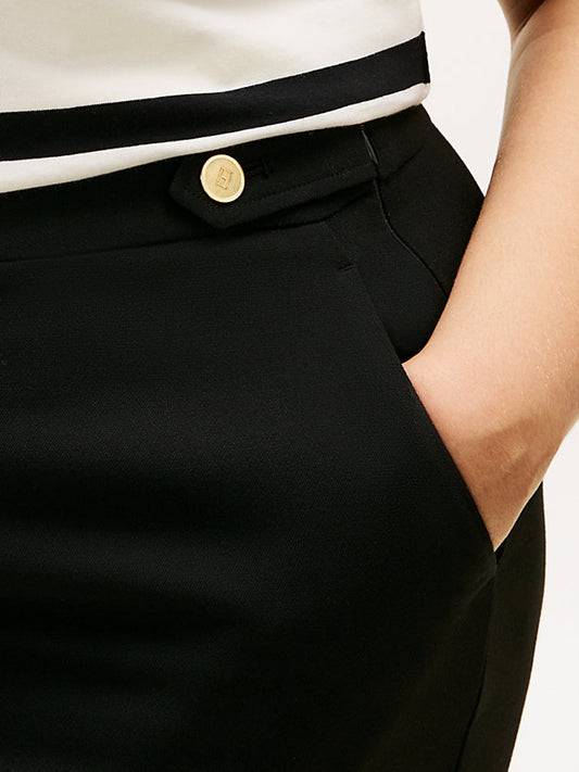 Curve Pressed Crease Straight Leg Trousers