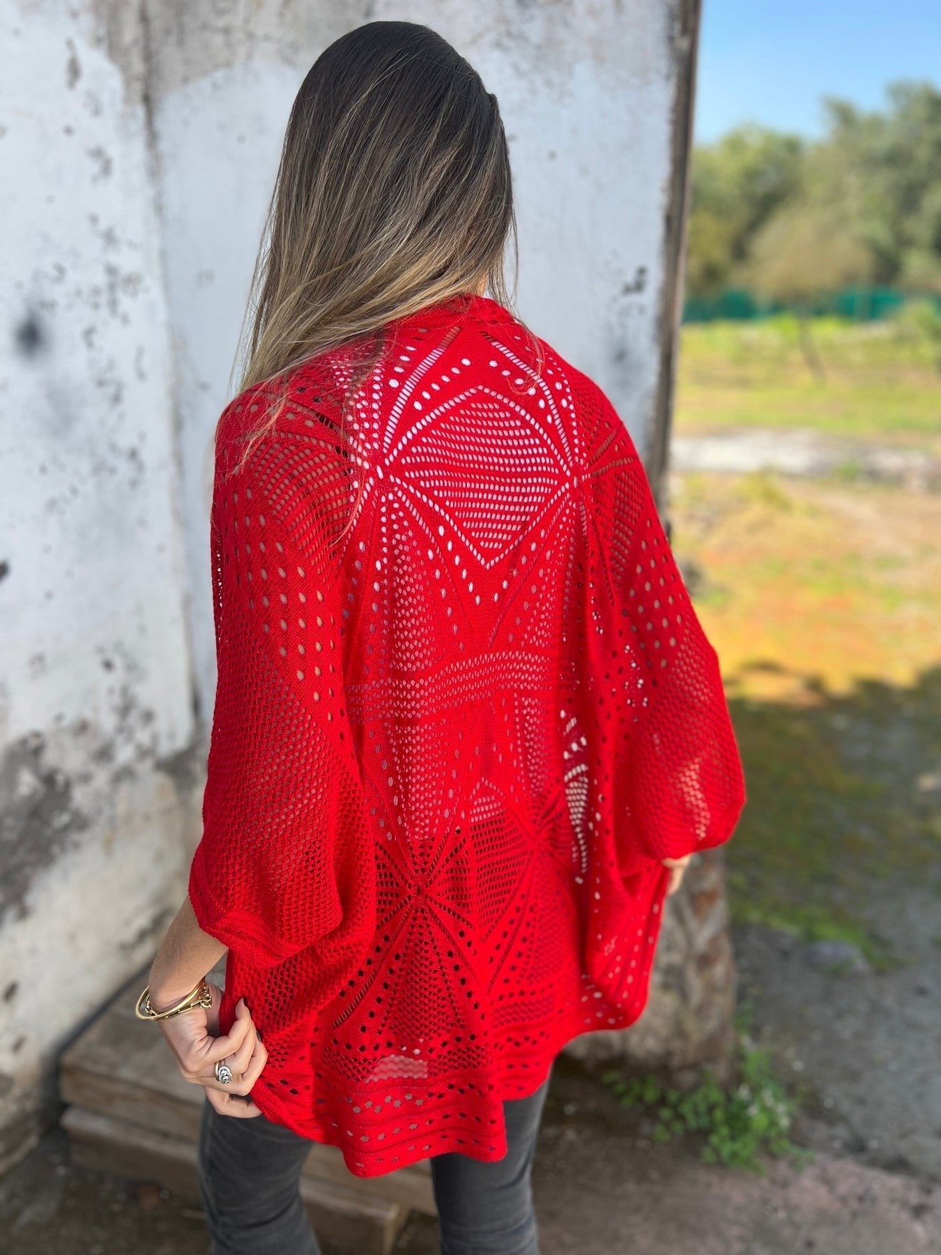 LIQUIDATION🔥Gilet femme creux demi-manches