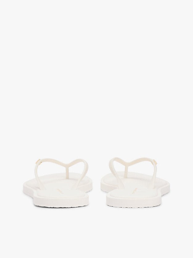 Chic Enamel Flag Flip-Flops