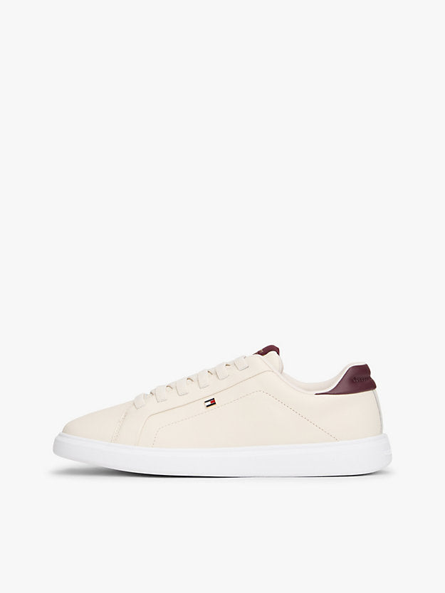 Lightweight Leather Cupsole Court Trainers