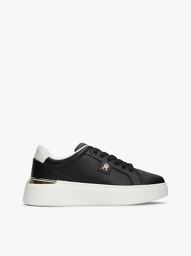 Metallic Monogram Leather Platform Trainers