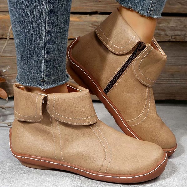 Dernier Jour -50% - Bottines Classiques en Cuir Antidérapantes pour Femmes