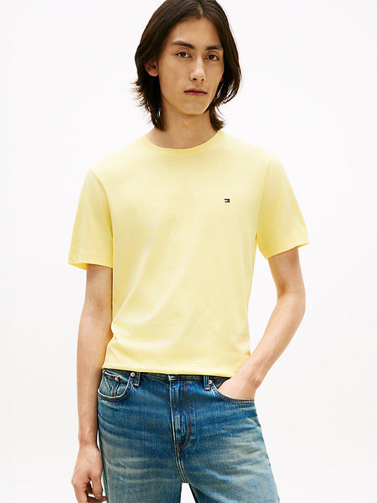 Flag Embroidery Jersey Crew Neck T-Shirt
