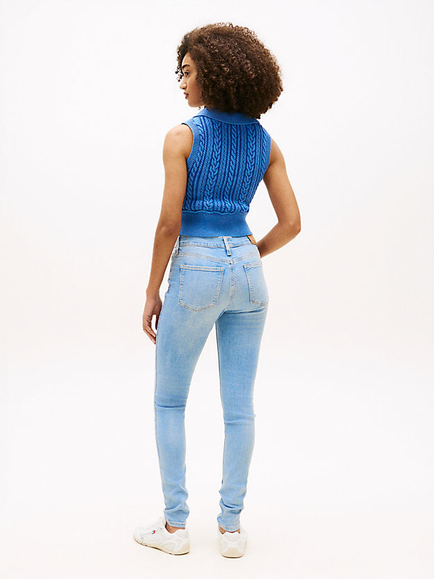 Nora Faded Mid Rise Skinny Jeans