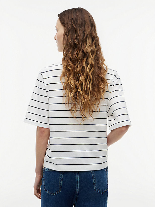 Logo Embroidery Relaxed Crew Neck T-Shirt