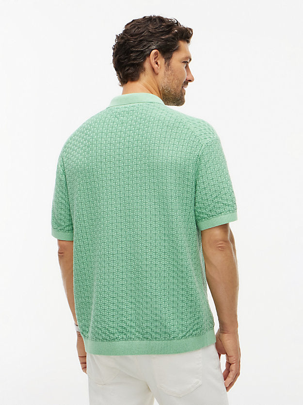 Washed Structured Polo Shirt