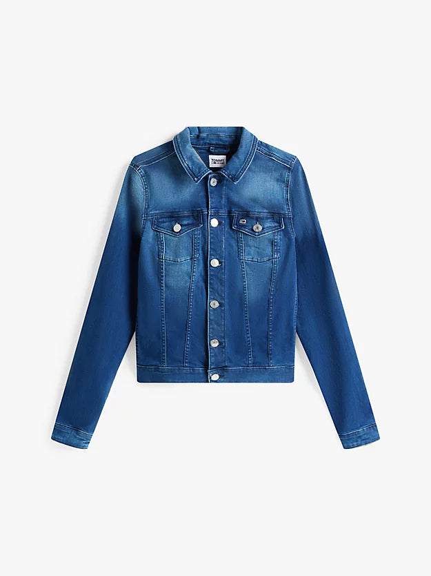 Pure Cotton Slim Fit Denim Jacket