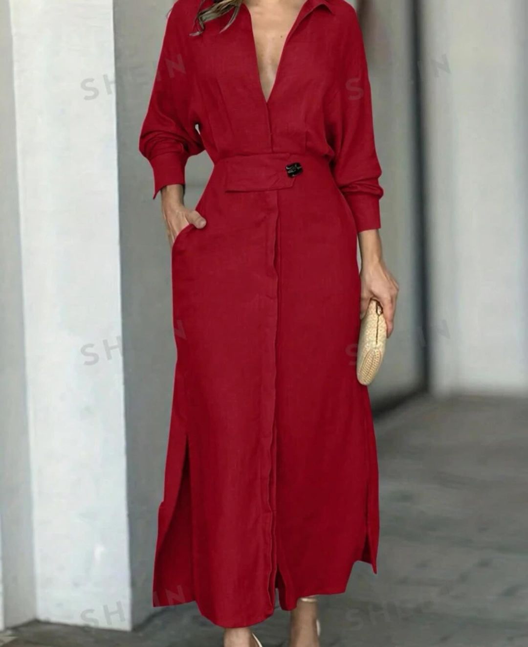 2025 Einfarbiges Maxikleid (aktualisierte Version)