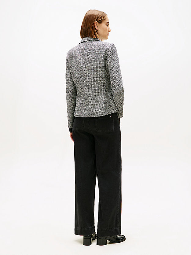 Festive Slim Fit HoundstooWool Blend Blazer