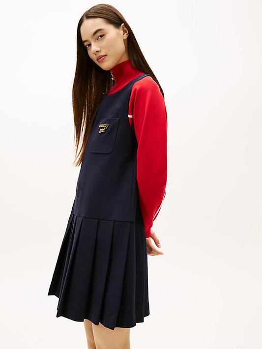 Girl Logo Mini Pinafore Dress