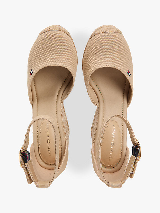 Canvas High Wedge Espadrilles