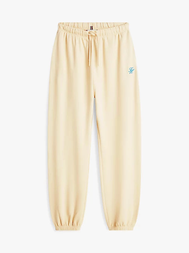 Logo Embroidery Cuffed Leg Joggers