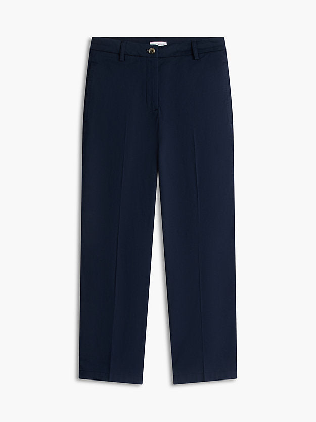 Washed Slim Straight Chinos
