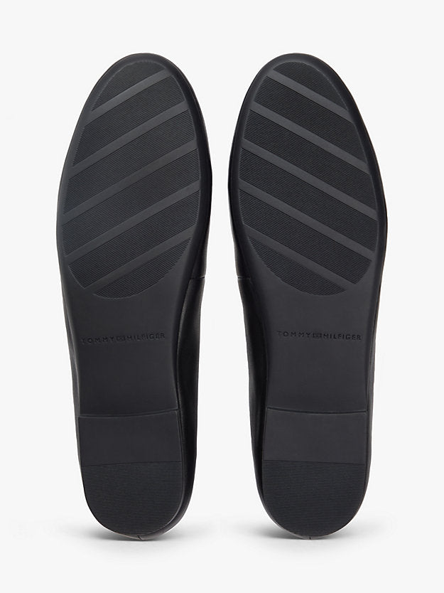 Monogram Charm Leather Ballerinas