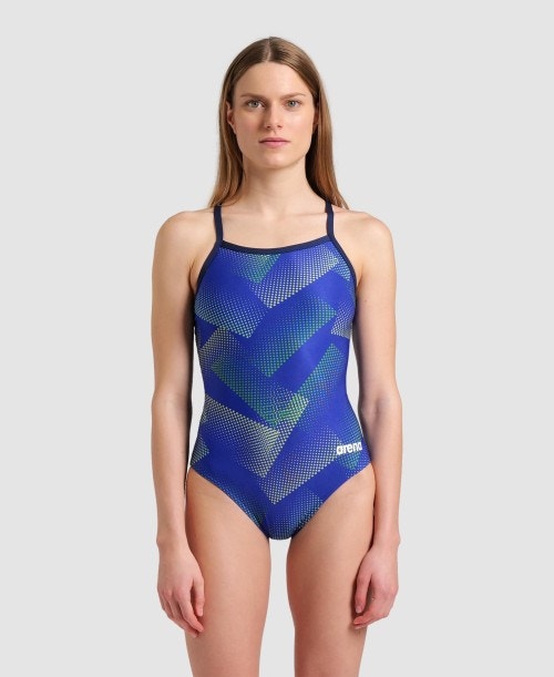 Women's Swimsuit Halftone Print Lightdrop